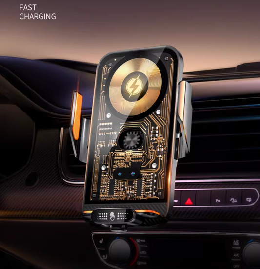 3-in-1 Magnetic Car Mount with 66W Fast Charge & 15W Wireless Charging