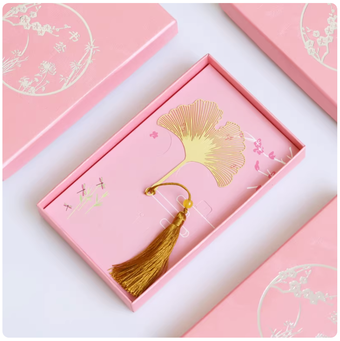 Ginkgo Leaf Bookmark - Golden Color