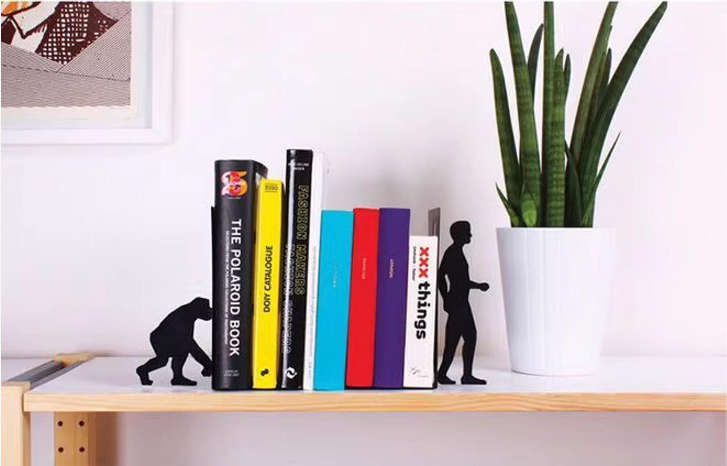 ”Evolution Theory“ Bookends - Desktop Decoration, Ideal for Bookworms