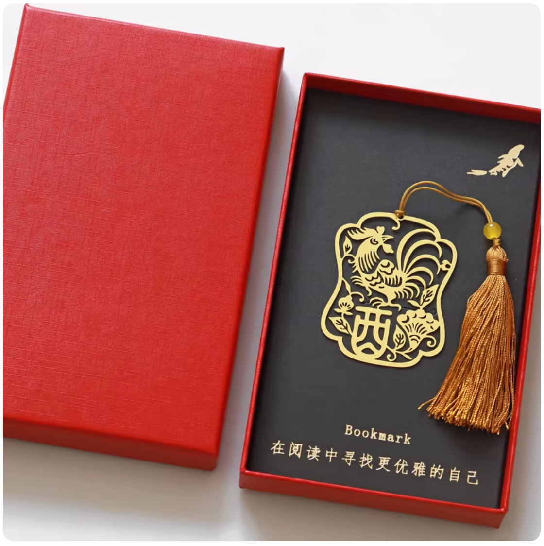 Zodiac Series: Rooster | Paper-Cut Art Bookmark